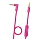 thumbnail image 3 of Cable auxiliar de repuesto para auriculares, control de volumen, cable profesional, reemplaza Rosado, 3 of 6
