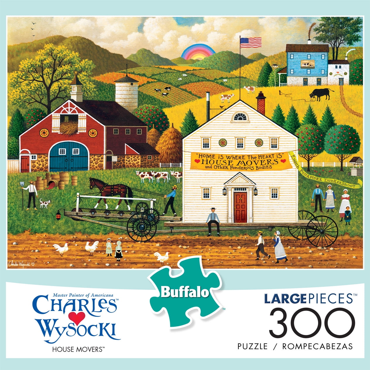 Buffalo Games Charles Wysocki House Movers 300 piece jigsaw