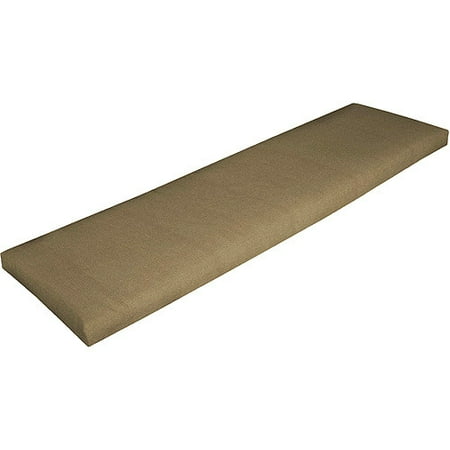 Solid Khaki Bench Cushion