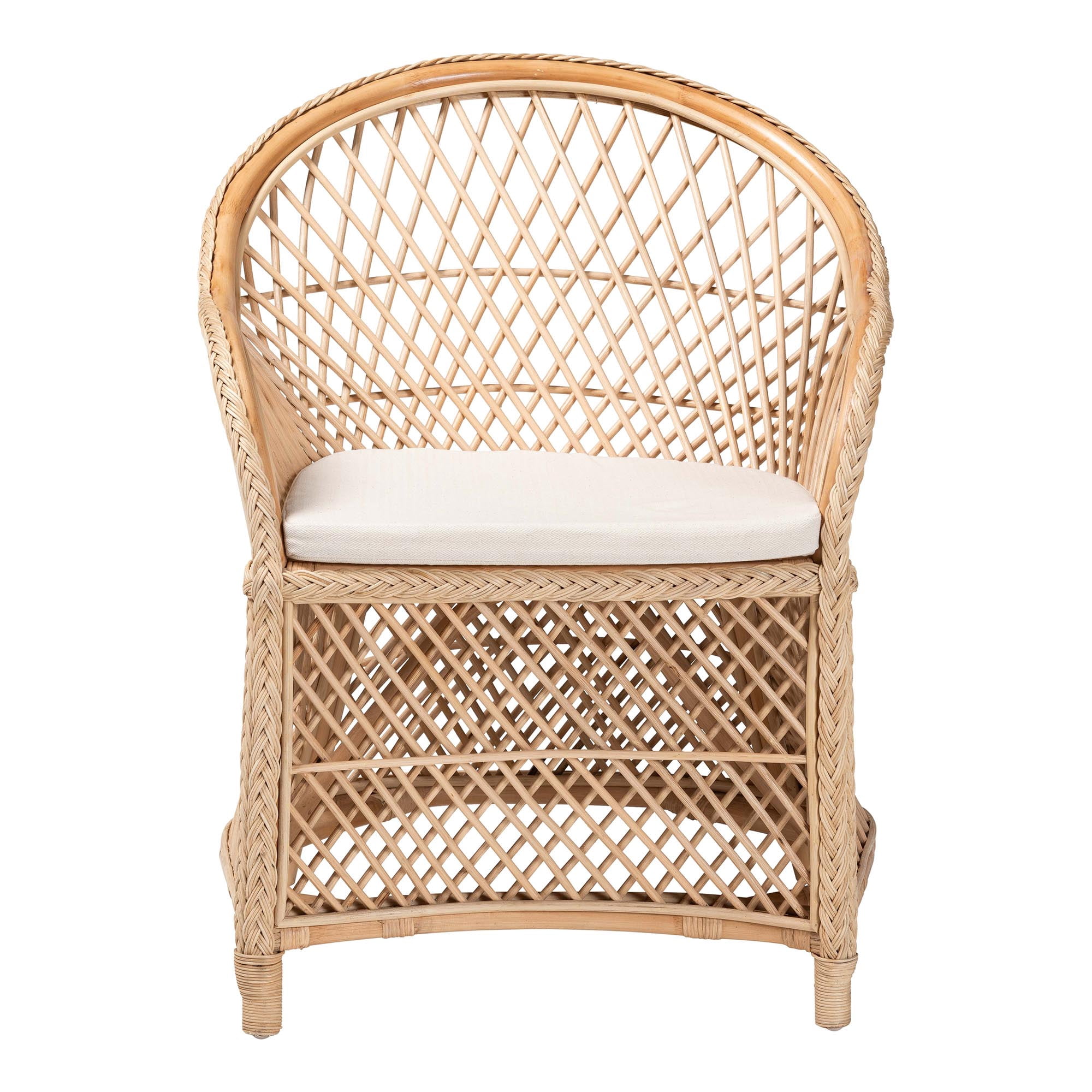 bali & pari Casilda Boho Arm Chair, Natural