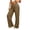 Coffee, variant on Liuinsasek Women's High Waist Straight Wide-Leg Pants Fashionable Versatile Casual Solid Color Elastic-Waist with Pockets Spring Summer Outfits