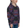 thumbnail image 3 of Kdxio Paisley And Owls Pattern Boys Athletic Unisex Boys Girls Hoodie with Pocket Sweatshirts-X-Large, 3 of 6