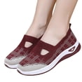 thumbnail image 2 of YOUYEDIAN Orthopedic Shoes for Women Fashion Slip On Round Toe Versatile Sport Comfy Sneakers Breathable Mesh Soft Casual Walking Shoes, 2 of 4
