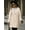 Off-White, variant on Texture Zip Up Long Sleeve Hooded Coat (M, Off-White)