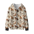 thumbnail image 3 of Pzuqiu Horse Toddler Boy Sweatshirt 11-13 Full Zip Hooded Kids Sweatshirts with Pocket Stretchy Children's Long Sleeve Sweatshirt Casual Fleece Fashion for Boys Teens Youth, 3 of 6