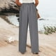 thumbnail image 4 of WILLBEST Pantalones Casuales para Mujer, Cómodos, con Cintura Elástica y Pierna Ancha, Holgados, elegantes y con Bolsillos para Uso Diario. Extra Grande, 4 of 8