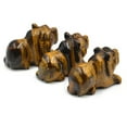 thumbnail image 3 of Natural Tiger Eye Carved Healing Tiger Figurines Reiki Energy Stone Display Decorations 50x22x35mm, 3 of 5