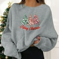 thumbnail image 2 of Rovga Cute Long Sleeve Women Sweatshirts Christmas Womens Holiday Pullovers Fun Graphic Print Crew Neck Sweatshirts Gifts Shirt Tops, 2 of 6