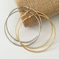 thumbnail image 5 of Pendientes grandes para mujer, sencillos y a la moda. Personas con o sin agujeros en las orejas. Pendientes grandes, 5 of 5