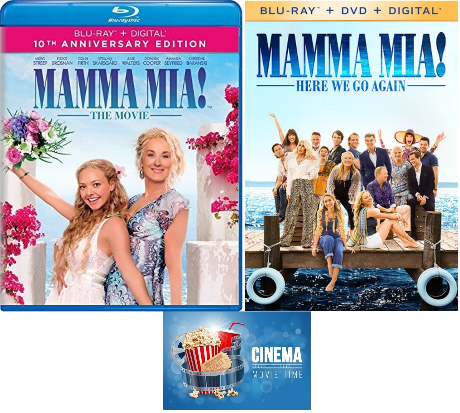 Mamma Mia Here We Go Again 123movies Mamma Mia! One Mamma Mia Here We Go Again Two Double Feature 2 Blu Ray