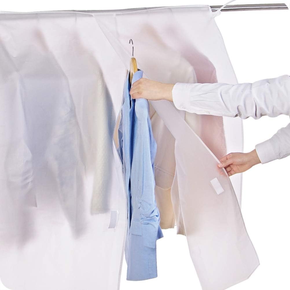 Clothes Dust Covers, Large Hanging Garment Rack Cover Storage Clothes ...