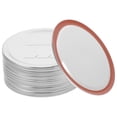 thumbnail image 1 of 20pcs Mason lata PAPA CUBIERTAS MASON JAR LIDES CAPS MASON PUEDE CUBIERTE DISCOS (PLATA), 1 of 8