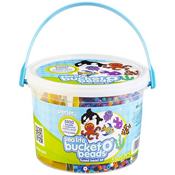 Perler Beads Sea Life Ocean Fuse Bead Bucket Craft Activity Kit, 5505