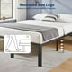 thumbnail image 5 of Marco de cama Simple Deluxe Queen Size con plataforma de 14 pulgadas, negro, 5 of 7