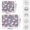 thumbnail image 2 of Ryvnso Flamingo Tropical Flower Dish Drying Mat for Kitchen Countertop 16x18 Small Dish Pad Drainer Rack Dish Sink Mats, 2 of 7
