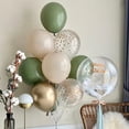 thumbnail image 5 of Kit de guirnalda de arco de globos verde oliva - Juego de globos de confeti de oro verde oliva blanco para decoración de fiesta Zhivalor  CPB-SSW1003-2, 5 of 5