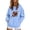 Light Blue, variant on Game Day Hooded Sweatshirt Women Graphic Hoodies Funny Football Graphic Shirt Game Day Pullover Hoodies Long Sleeve Black L