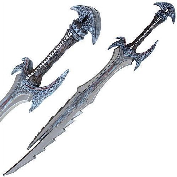 Armory Replicas Dremona Daedric Foam Greatsword – Polyurethane Foam, 10mm Inner Core, Hand-Painted Demonic Design for Role Play, cosplay