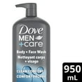 thumbnail image 2 of Dove Men+Care Body + Face Wash Clean Comfort 24H Nourishing, 950 ml, 2 of 6