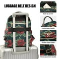 thumbnail image 3 of FORMRS Mini Backpack Purse for Women Travel Daypack Casual Shoulder Bag, Red Christmas Poinsettias, 3 of 7