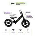 thumbnail image 3 of TheCroco 12 inch Balance Bike Ultra-light, Adjustable Seat and Handlebars, No-Pedal training bike, Ages 2 to 5 Years, includes Bell and Handlebar Pad, Black, 3 of 3