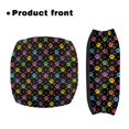 thumbnail image 2 of HELLHERO Colorful Footprints Seat & Backrest Covers Back Rest Covers with Waterproof Non-Slip Cover Non Slip for Elderly Adults, 2 of 7