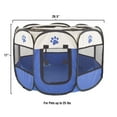 thumbnail image 2 of PETMAKER Pop-Up Dog Playpen and Cat Tent - Water-Resistant Enclosure (Blue), 2 of 8