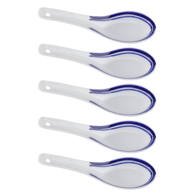 cucharas de cerámica prácticas, multifunción, estilo chino, para gachas, vajilla, sopa, para el hogar y el restaurante.