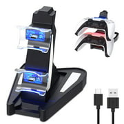 PS5 Charger Station,Dual Charge PS5 Controller Charger, Auarte for Playstation 5 DualSense Controller Charger Charging Docking Station Stand