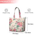 thumbnail image 4 of Pioneer Flower Floral Print Pattern Travel Tote Bags for Women Carry On,Large Weekender Bags for Women Travel,Multi Functional Duffle Bag for Work,Shopping,Sports, 4 of 5