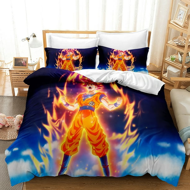 New 3D Anime Dragon Ball Bedding Bed Set Twin Full Queen King Size Goku