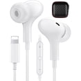 thumbnail image 1 of wonima11 Headphones Wired Earbuds HiFi Stereo with Lightning Connector Noise Canceling in Ear Earphones with Microphone in-Ear Headsets White, 1 of 1