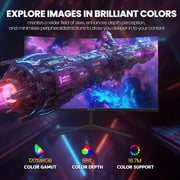 CRUA 32 Curved Gaming Monitor -200Hz FHD (1920 *1080P), 120% sRGB, AMD Freesync, HDMI/DP, Wall Mountable Installs-Black