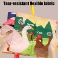 thumbnail image 4 of Baby Sensory Cloth Book with Soft Tails and Sound – Interactive Tear Resistant Chew Safe Fabric Story Book for Newborns Toddlers Early Developmental Play Machine Washable, 4 of 6