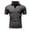 Dark Gray, variant on Men's Stand Collar Short Sleeve T-Shirt Sporty Casual Style Soft and Stretchy Tee for Training and Outdoor Active Wear M Size Grey