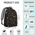 thumbnail image 6 of Paw Print Backpack for School,Cute School Bag,Schoolbag with Adjustable Shoulder Straps & Padded Back,15.3"x11"x7.1".﻿, 6 of 6