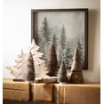 23.5" Sullivans Forest Scene Christmas Wall Decor Set of 2, Black-White, Indoor Christmas Decor ...