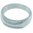thumbnail image 3 of Silver Men Ring & Wedding Band Makes Great Valentines Gifts for Men, 3 of 5