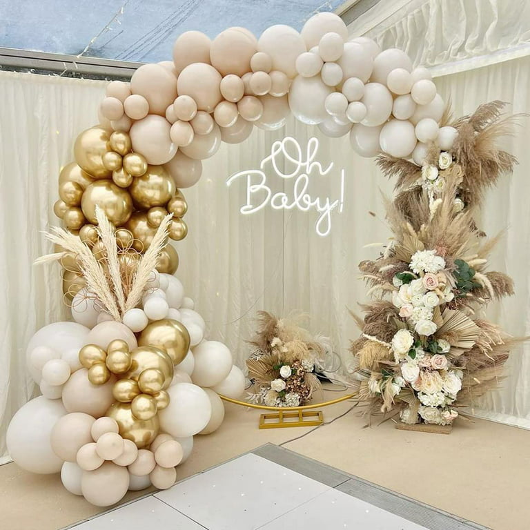 Arche Ballons Set - Nude & Blanc - The-Weddingshp