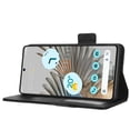 thumbnail image 5 of Wallet Case for Google Pixel 8 Card Slots Holder Kickstand Flip Case, Lychee Pattern PU Leather Shockproof Cover with Magnetic Clasp Drop Resistant Phone Case, Black, 5 of 5