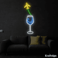 thumbnail image 2 of Craftnamesign Plane Glass Neon Sign, Bar Club Wall Art, Bedroom Decor, 2 of 4
