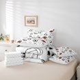 thumbnail image 6 of Erosebridal Rugby Sport Games 7-Piece Bedding Comforter Set,Baseball Football Ball Games Kids King Bedding Sets,Reversible, 6 of 7