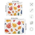 thumbnail image 4 of Yayeee Dish Drying Mat for Kitchen Counter 16"x18" Microfiber Absorbent Pad, Blue Leaves, 4 of 7