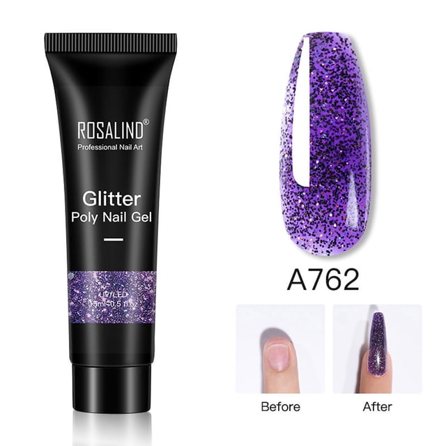 EGNMCR ROSALIND Glitter Pearlescent Extender 15ml Crystal Nail Gel Extender Extension fluid