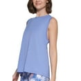 thumbnail image 2 of CALVIN KLEIN PERFORMANCE Womens Blue Moisture Wicking Heather Sleeveless Scoop Neck Tank Top XL, 2 of 3