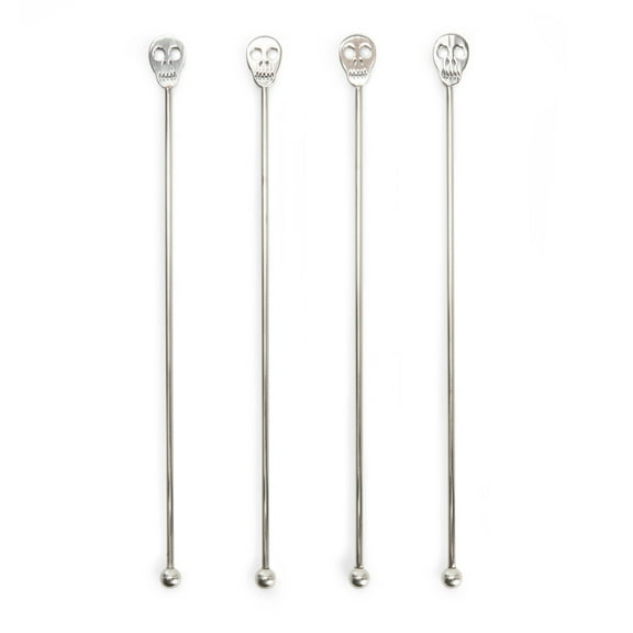 Kikkerland Skull Cocktail Stirrers
