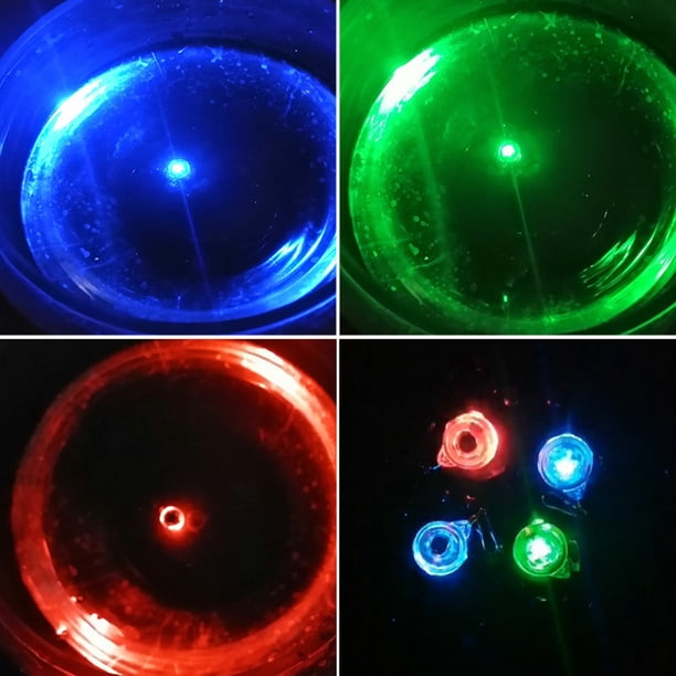 Pesca Lámpara de señuelo de pesca LED de gota profunda luces de cebo de calamar de pesca submarina (colorido)