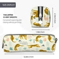 thumbnail image 3 of Rocae Leopard Print for Pen and Marker Pouch with Zipper for Men and Women, Stationery Bag Pen Holder for Work and Office, 3 of 9
