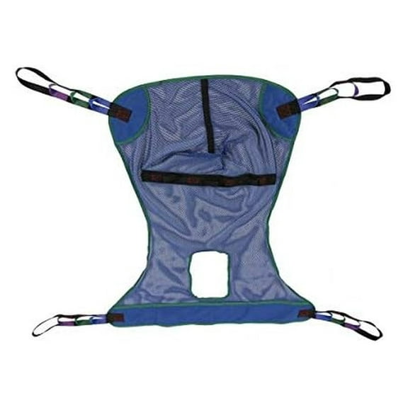 | Patient Aid Universal Full Body with Commode Opening Mesh Lift Sling Polyester Slings for Patient Lifts Full Body Mesh W/Commode Sling (LPS28) (Large)