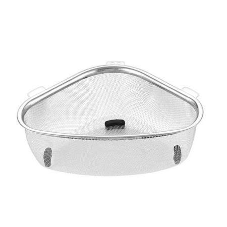

Triangle Corner Strainer Triangular Sink Drain Shelf Corner Sink Strainer Basket